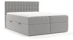 Boxspringbett Namur Grau - Breite: 180 cm