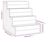 Haustiertreppe 822468 Grau - Holzwerkstoff - 49 x 47 x 40 cm