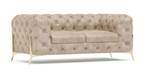 Chesterfield Sofa 2-Sitzer Klareno Beige