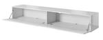 Fernsehtisch SLIDE 200x40x30 Weiß - Holzwerkstoff - Kunststoff - 200 x 30 x 40 cm