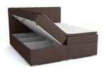 Boxspringbett Doppelbett Monaco Dunkelbraun - Breite: 140 cm