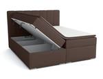 Boxspringbett Doppelbett Monaco Dunkelbraun - Breite: 160 cm