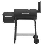 Smoker-Grill Arielli Schwarz - Metall - 110 x 115 x 64 cm