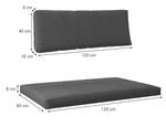 Coussin palette Modern lot de 4 Anthracite