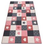 Tapis Pour Enfants Stars Étoiles Ros 150 x 300 cm