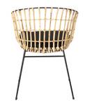 Esszimmerstuhl LIMA Beige - Holzwerkstoff - Rattan - 45 x 80 x 45 cm