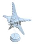 Wei脽 Marmoroptik Stern Skulptur