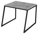 Satztisch Hyllestad 2er Set Schwarz - Grau - Holzwerkstoff - Metall - 50 x 38 x 50 cm