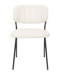 Lot de 2 chaises Jolien Beige - Textile - 49 x 78 x 56 cm