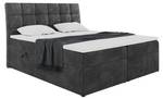 Boxspringbett Drago Schwarz - Breite: 140 cm - H4