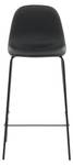 Tabouret de bar POLE BS 1NOS Noir - Matière plastique - Cuir synthétique - 42 x 105 x 43 cm