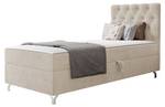 Einzelbett Chester Rechts Beige - Breite: 80 cm