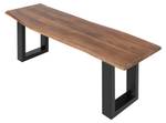 Sitzbank NOAH Braun - Massivholz - Holzart/Dekor - 120 x 47 x 42 cm