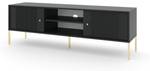 Tv lowboard ISEO RTV154 2D Schwarz - Gold