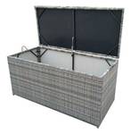 Kissenbox London Grau - Rattan - 130 x 61 x 60 cm