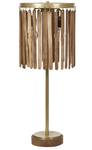 Lampe de table SABARI Marron - Bois massif - 34 x 77 x 34 cm