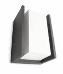 Wandleuchte Bridge Grau - Metall - 118 x 212 x 101 cm