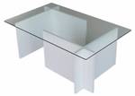 Table basse Asellus Blanc crème