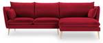 Ecksofa AGATE 4 Sitzplätze Rot