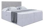 Boxspringbett PRESTON Hellgrau - Breite: 160 cm - H4