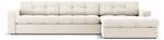 Ecksofa JUSTIN 4 Sitzplätze Beige