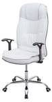 Chaise de bureau F14 Blanc - Cuir synthétique - 70 x 131 x 93 cm