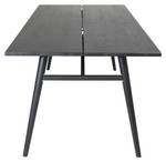 Table à manger SLEEK DT95 Noir - Bois manufacturé - Textile - 95 x 75 x 195 cm