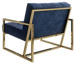 Loungesessel Chicago Gold - Marineblau - Nachtblau - Gold