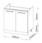 Spülenunterschrank Fame-Line 38017 Grün - Weiß