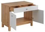 Schrank unter waschbecken SAMOA CUW60 2 Weiß - Holzwerkstoff - Kunststoff - 60 x 75 x 50 cm