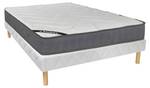 Matelas et sommier tapissier BABYLONE Blanc - Bois manufacturé - 140 x 30 x 190 cm