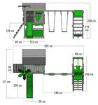 Spielturm TikaTaka mit Surfanbau Hellgrün