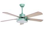 Ventilateur de plafond HOBBLE Vert - Menthe - Chêne clair