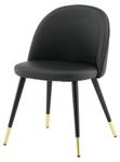 Chaise VELVET DRC 1NOS Noir