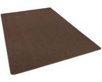 Feinschlingen Velour Teppich Strong Dunkelbraun - 80 x 200 cm