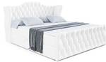 Boxspringbett VILA-Z Hochglanz Weiß - Breite: 140 cm - H3