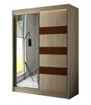 Kleiderschrank LOSTE Braun - Eiche Sonoma Dekor - Breite: 200 cm