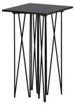 Table d'appoint STONE ST40 Noir - Bois manufacturé - Matière plastique - 40 x 65 x 40 cm