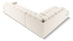 Ecksofa JUSTIN 5 Sitzplätze Beige