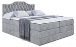 Boxspringbett VILA-1 KING Hellgrau - Breite: 160 cm