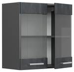 hängender Geschirrschrank R-Line 47614 Anthrazit - Schwarz