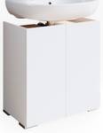 Waschtischunterschrank Delfina Sonoma/ Weiß - Holzwerkstoff - 58 x 62 x 33 cm
