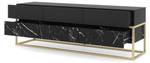 Tv lowboard X RTV154 6D Schwarz - Gold