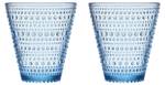 Wasserglas Kastehelmi 2er Set Blau - Glas - 2 x 10 x 9 cm