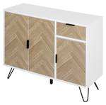 Sideboard M1666 Weiß - Holzwerkstoff - 72 x 30 x 90 cm