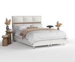 Boxspringbett Soto Beige - Breite: 160 cm