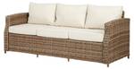 Gartensofa Gram Braun - Rattan - 198 x 77 x 80 cm