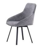 Chaise de salle à manger Rosie lot de 2 Gris