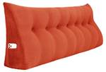 Großes ergonomisches Keilkissen Kord Orange - 200 x 50 cm