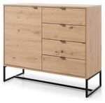 Sideboard AMBER SB103 1D4D Beige - Holzwerkstoff - Kunststoff - 103 x 89 x 39 cm